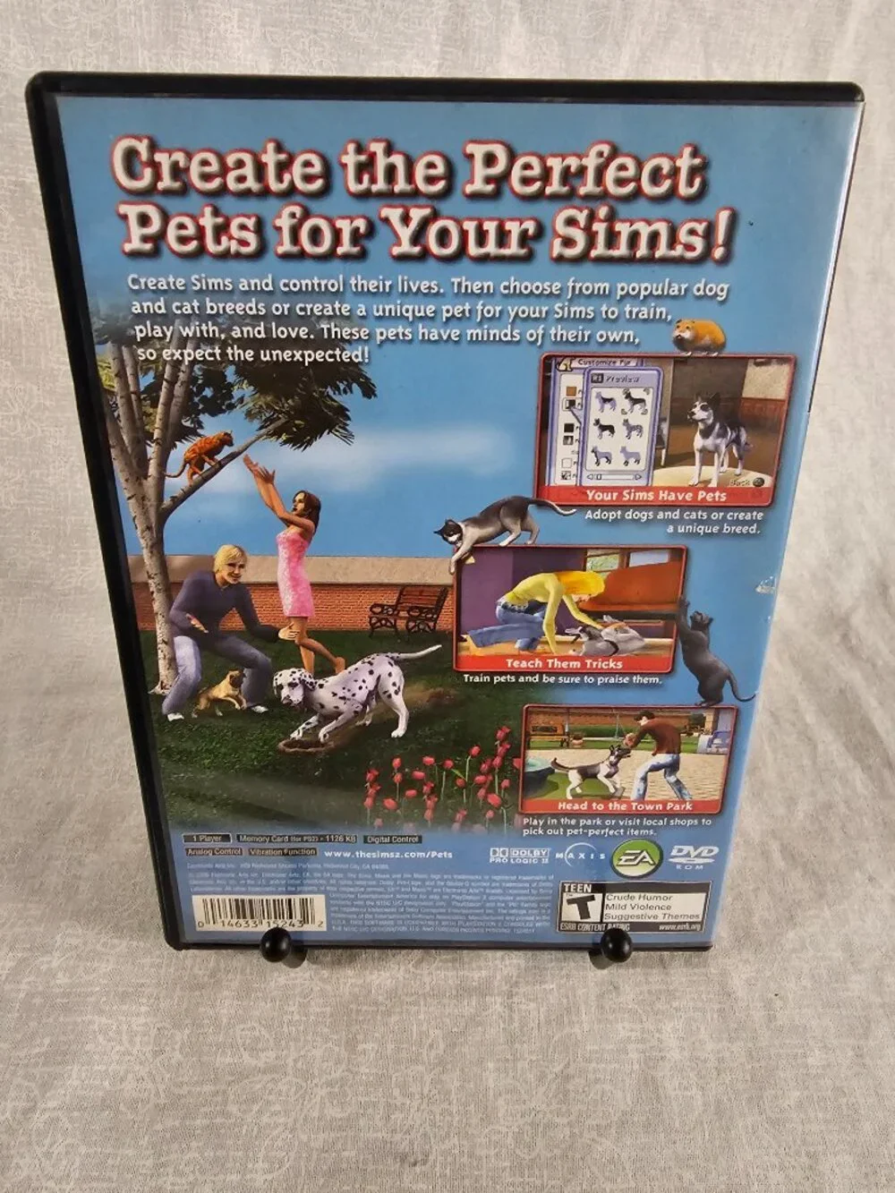 The Sims 2 Pets PS2 PlayStation 2 2005 Complete W/ Manual CIB Disc Good Tested